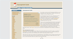 Desktop Screenshot of expungementguide.com