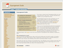 Tablet Screenshot of expungementguide.com